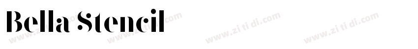 Bella Stencil字体转换